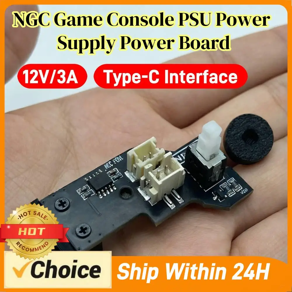 For NS Gamecube PSU Power Supply Power Board Type-C Interface Game Console Replacement PSU Mod for Game Consoles DOL-001/DOL-101