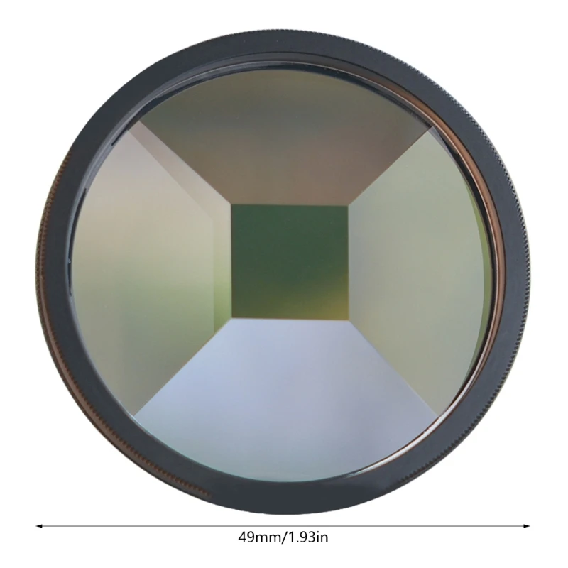 Filtro lente cámara cristal, caleidoscopio 49mm, accesorios fotografía, efecto reemplazo