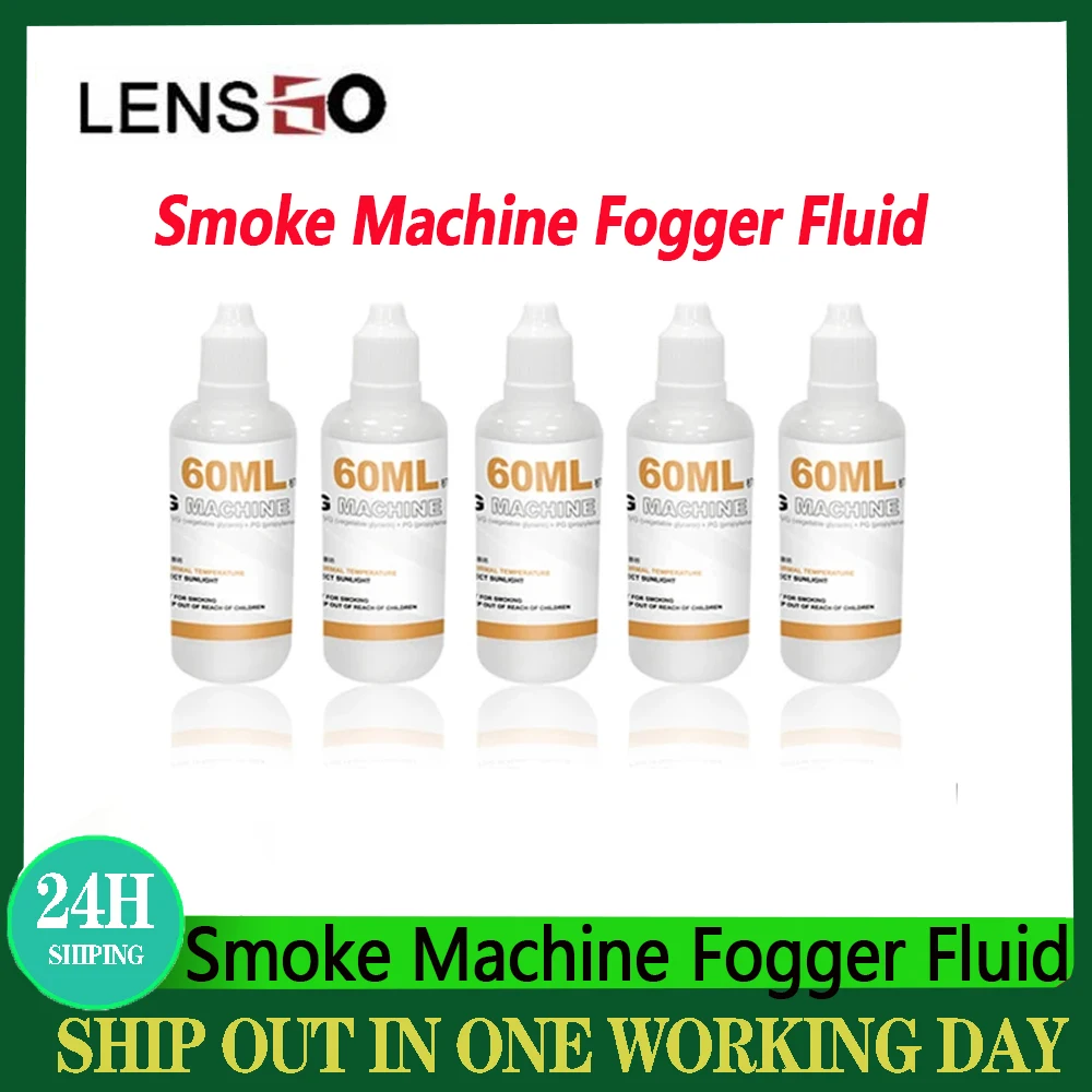 LENSGO Smoke Machine Fogger 60ML Spray Fluid Smoke OilFor LENSGO Smoke B/Smoke S/S Mini Fog Machine Smoke Machine