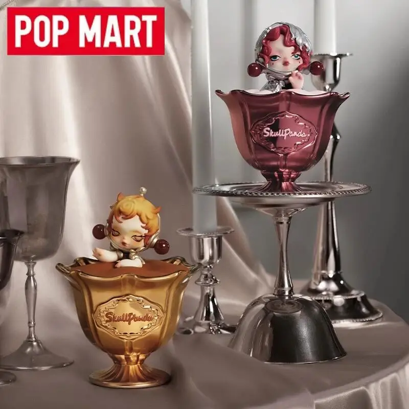 Pop mart skullpanda a festa começa série vela perfumada caixa cega acho saco brinquedos bonecas anime figura de ação ornamento crianças presente