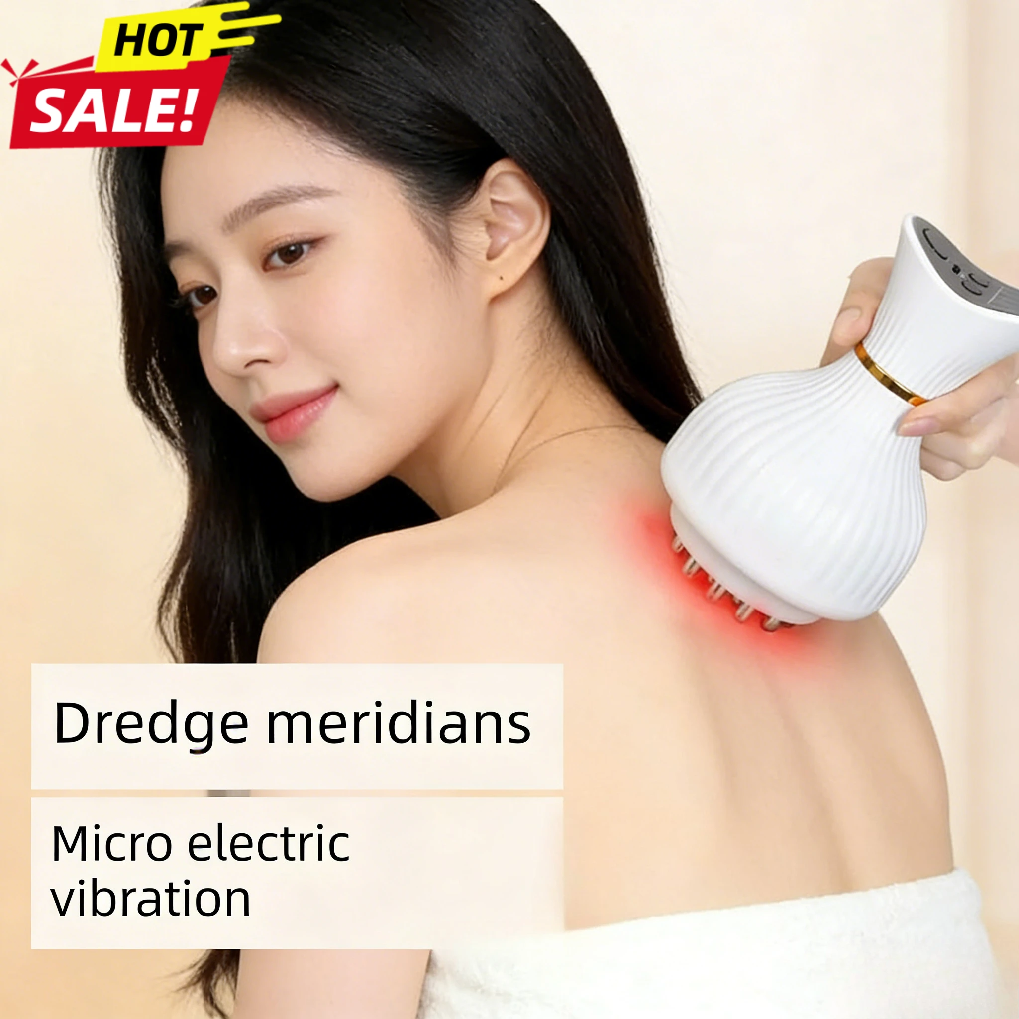 

Электрический массажер для тела с функцией сжигания жира, микротоками, горячим скребком, красным светом и подогревом для похудения и ухода за здоровьем, домашний прибор