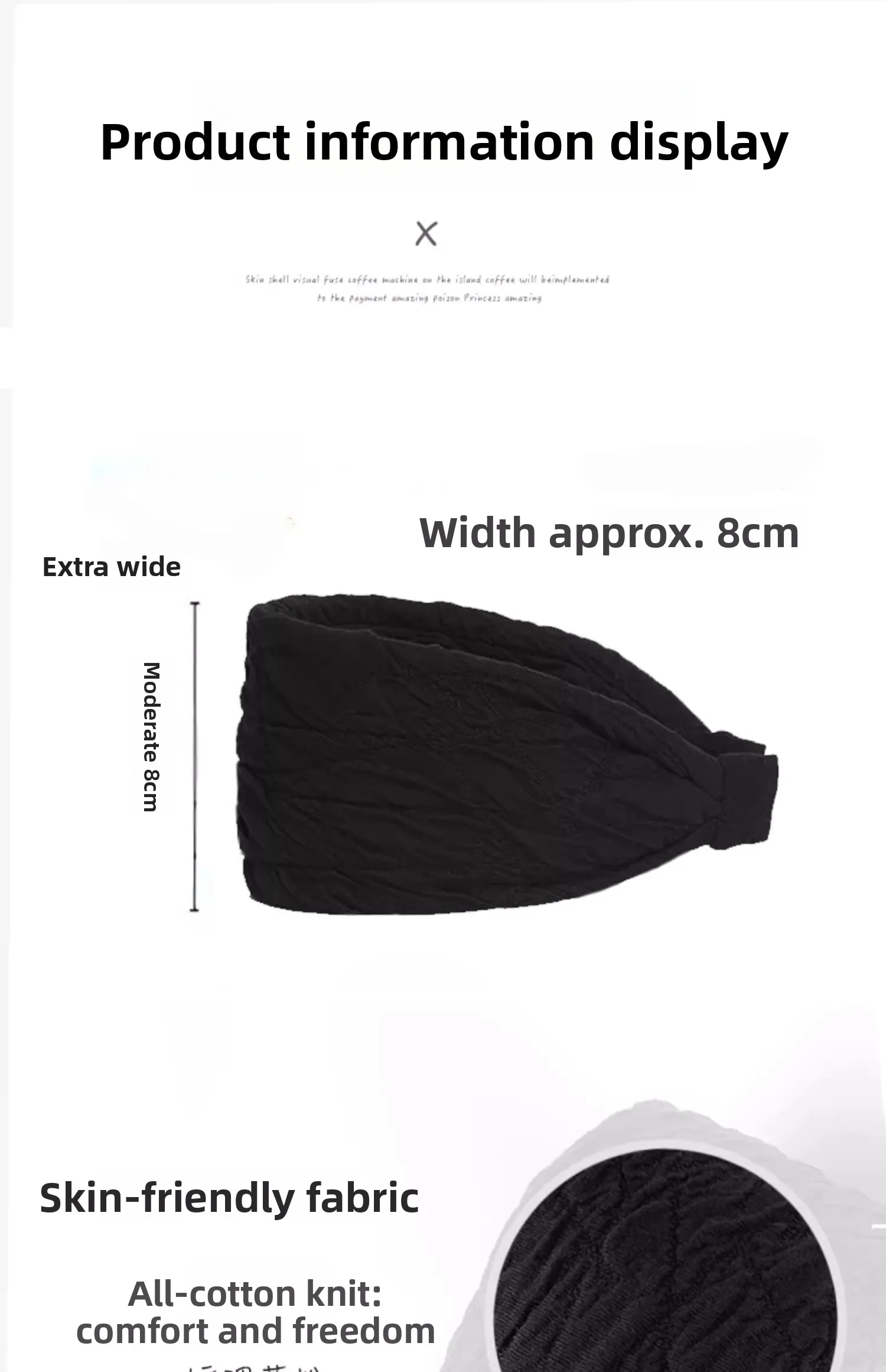 Winter Warm Breites Haarband Für Frauen Mädchen Süße Haar Hoop Verdickt und Baumwolle Hinzugefügt Mode Haar Zubehör Diademas – Detail 5