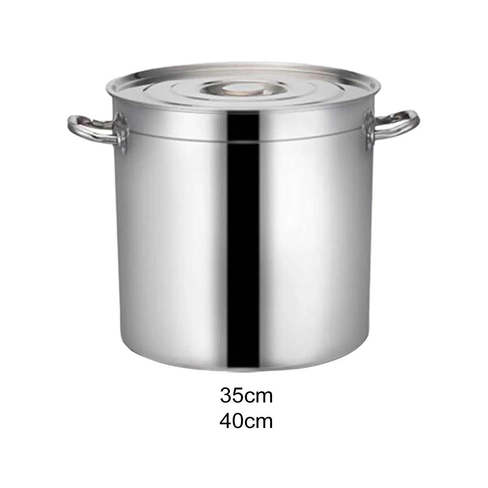 Stainless Steel Stockpot Heavy Duty for Delicious Soups with Lid Easy to Clean