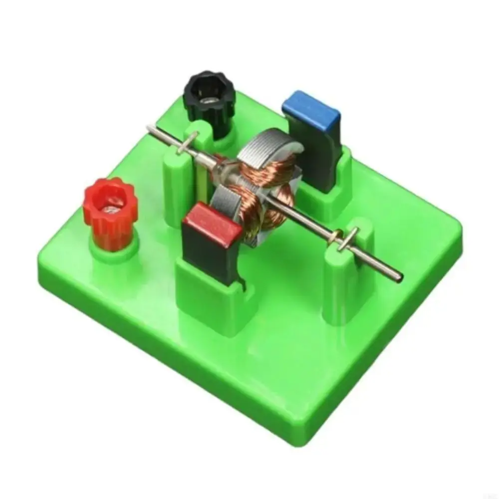 DIY Model DC Electrical Motor Model Green Color Electromagnetic Swing Educational Students Electricity Experiment