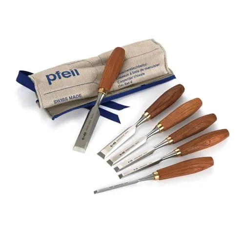 Pfeil Beveled Edge Chisel Set, 6 Pieces