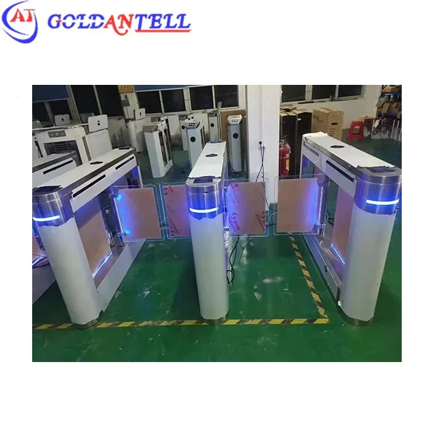 Full Height Rotating Gate Entrance Access Control Turnstile Anti-Tailing Face Recognition QR Code Reader Turnstiles