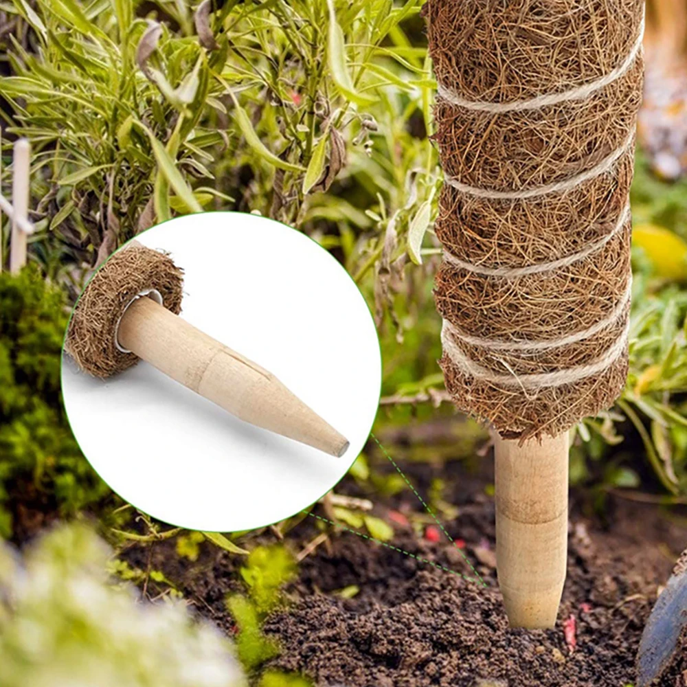 Garden tool 30/40cm Plant Climbing Pole Coir Moss Stick Extendable Plant Support For Climbing Plants Vines And Creepers