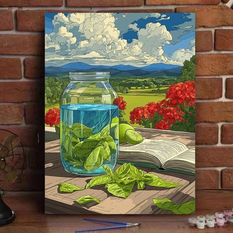 

D-0006 Vibrant Floral Oil Painting Bouquet