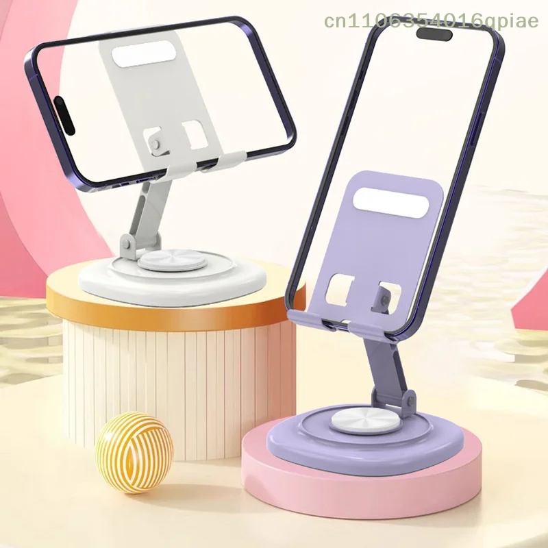 

（Summer4）Foldable Mobile Phone Stand 360 Rotation Desktop Holder Portable Bracket