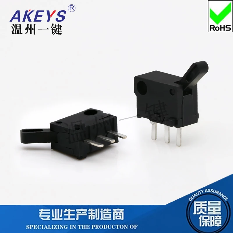 10Pcs KFC-V-108 Limit Switch 3-Pin Direct Plug-In Game Connector Flashing Door Reset Micro Motion Detection Button Switch