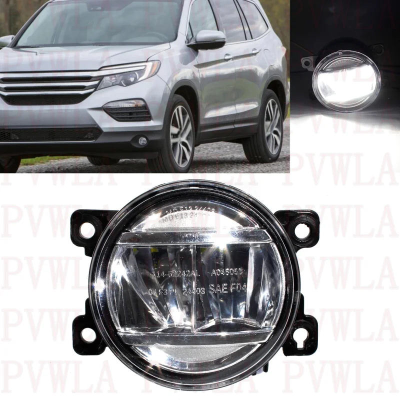 

Left Side Front Bumper Fog Lights Lamp With LED Bulbs 33900-TEY-Y01 For Honda Pilot 2016 2017 2018 2019 2020