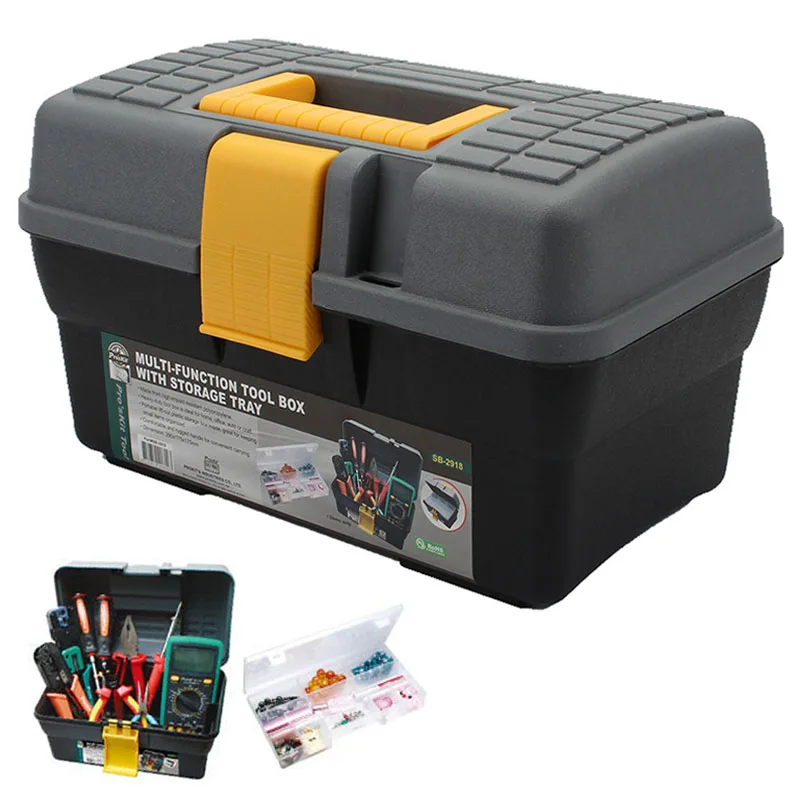 Multi-functional Tool Storage Box Household Repair Parts Plastic Container Hardware Tool Organizers Impact-resistant Cases