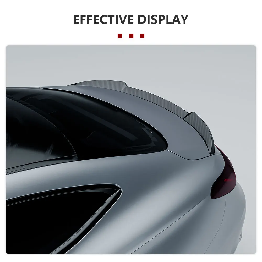 Car Rear Spoiler for Mercedes Benz CLE Class C236 Coupe CLE300 CLE53 AMG 2023-2026 Carbon Fiber Rear Trunk Mid Spoiler Tailgate