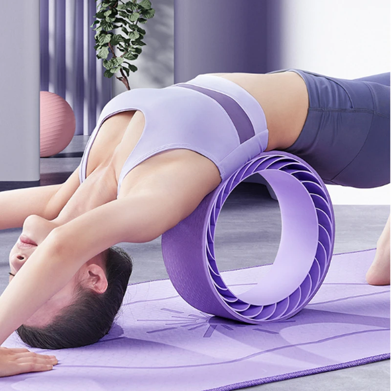 

Массажное роликовое колесико для йоги, пилатеса для дома, спины, нижней части спины, йоги, средства для медицинского массажа, роликовое колесико для йоги