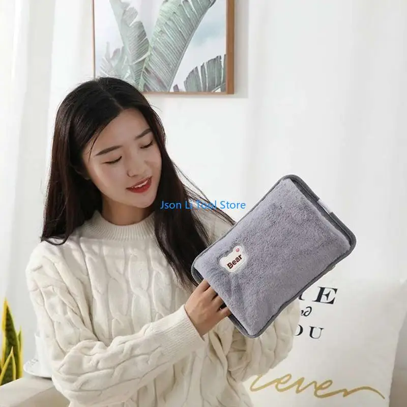 Y08D Cartoon Bear Electric Hot Water Back Eu Перегуляется теплый ручной карман