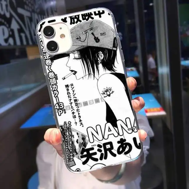 Cartoon Anime Oosaki Nana Phone Cover for iPhone 7 8 Plus XS X XR SE Mini Fundas for iPhone 15 14 12 13 11 Pro Max Phone Cases