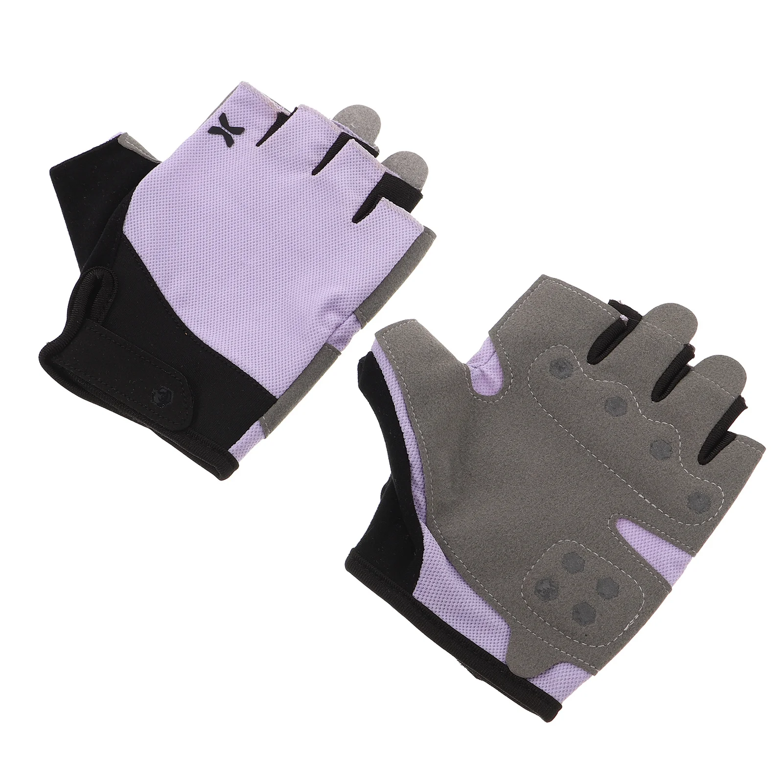 

1 Pair Fitness Fingerless Gloves Lightweight Breathable Non-Slip Padded Palm For Gym Workout Weightlifting Cycling Exercise Pull