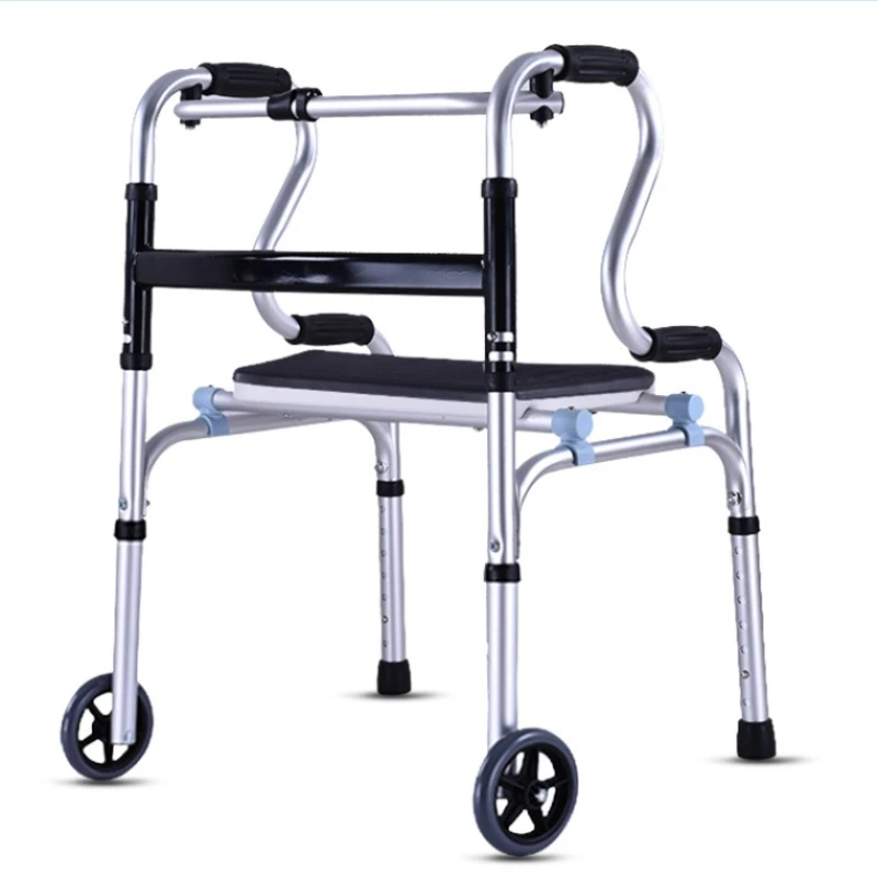 

Foldable walking aid for the elderly