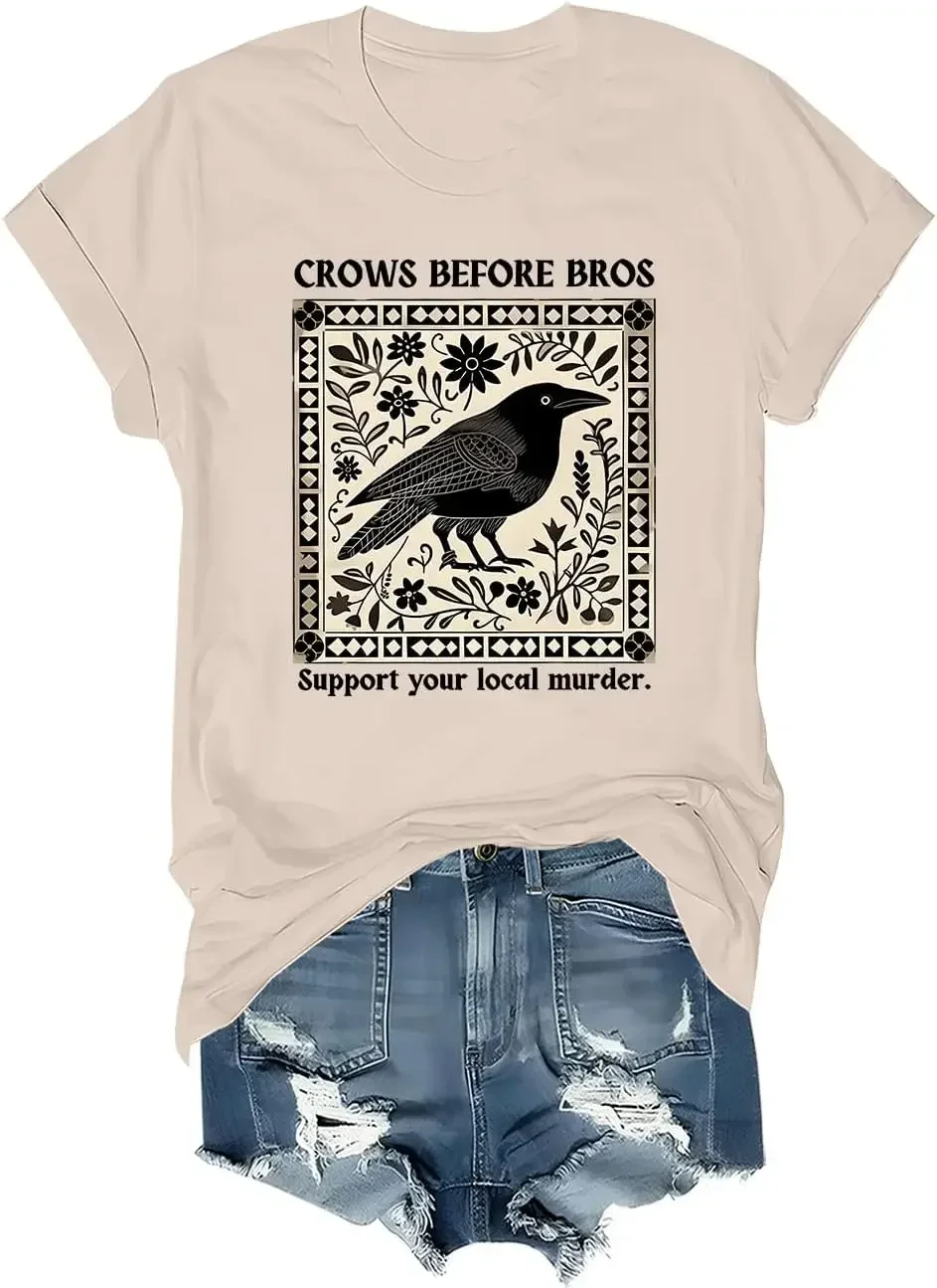 Crows Before Bros Shirt Crows Before Bros T-Shirt  Support Your Local Murder Crows Before Bros Tshirt  The Crow Shirt