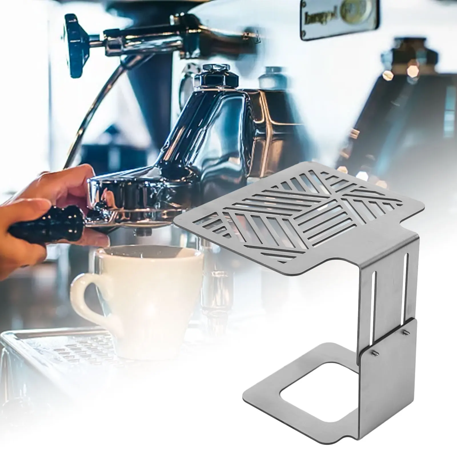 Stainless Steel Coffee Weighing Rack Scale Frame Increased Waterproof Frame Holder Adjustable Height For Espresso Machine