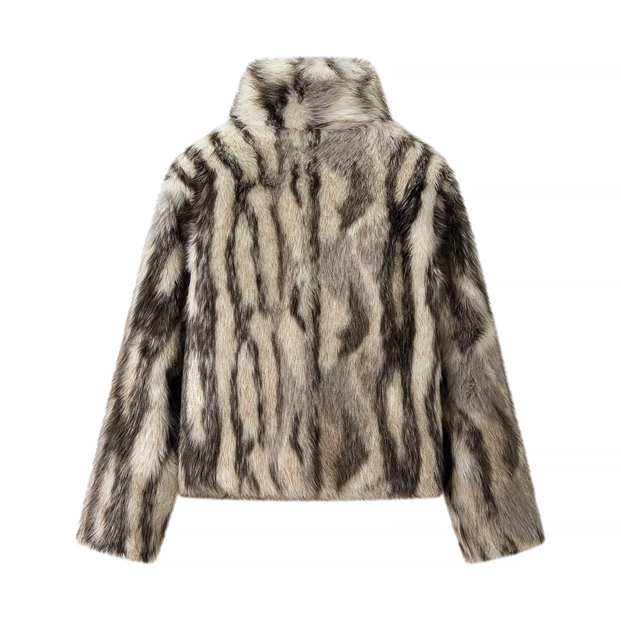 2025 5, Kunstpelzmantel, elegant, modisch, neuer Stil, bequeme Bürokleidung, lässig, vielseitig, Vintage, sexy Mantel