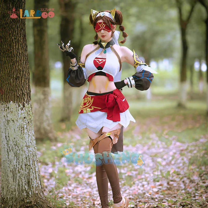 

Genshin Impact Eremite Desert Clearwater Cosplay Costume Set Halloween Woman Cosplay Game Clothes