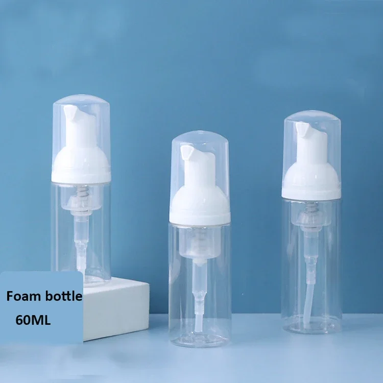 12pcs 30/60ml Portable Foam Bottle Empty Pump Clear Bottle Lotion Shampoo Dispenser Hot Koop Refillable Bottles pump foam bottle