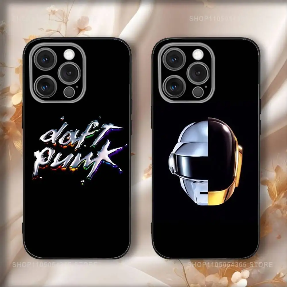

D-Dafts Band P-Punks Phone Case For iPhone16,15,14,13,12,11,Pro,Max,Plus,X,XS,SE4,E,Mini,Soft Black Case