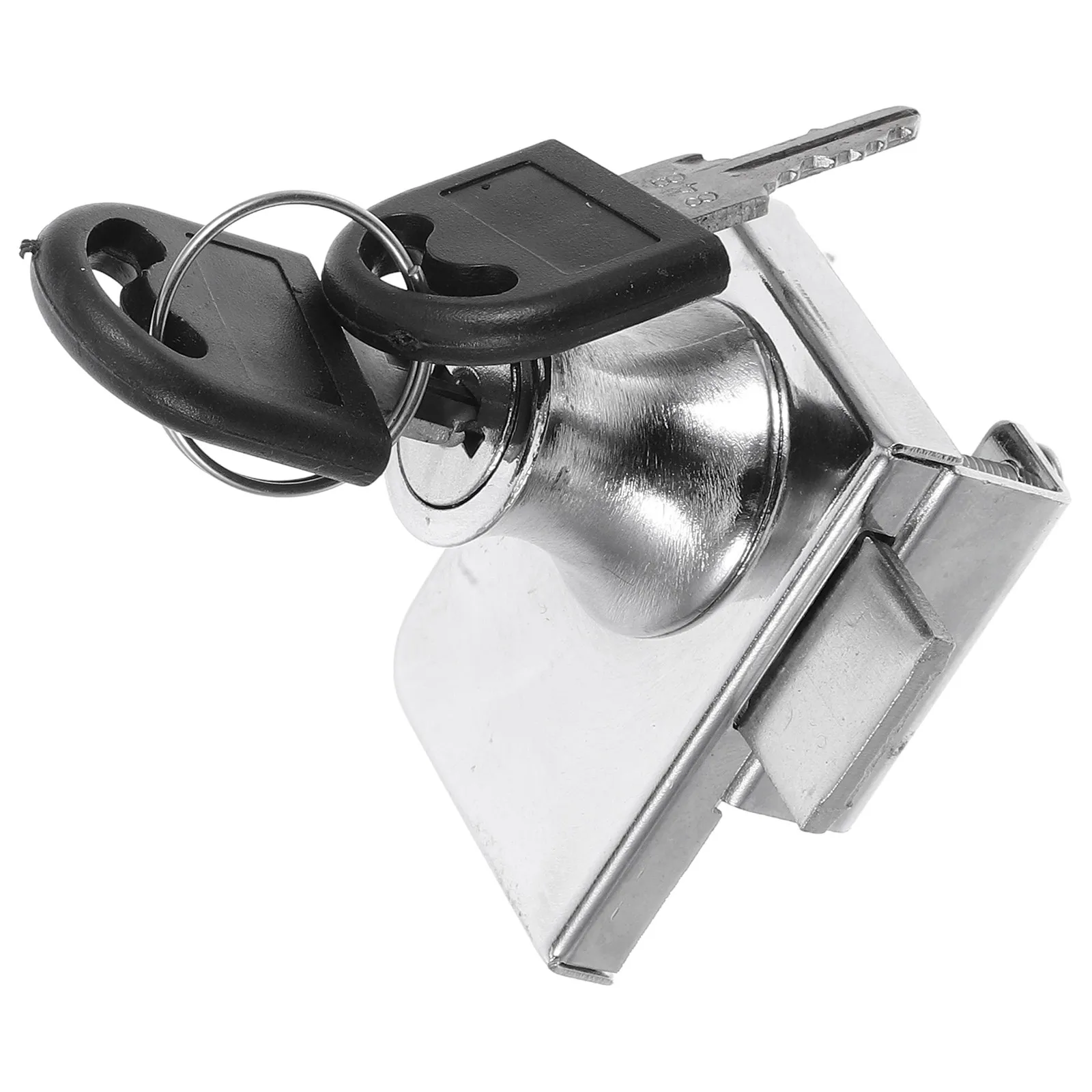 1Set Easy Install Sliding Glass Door Lock for Goods Freezer Security High Strength Ratchet Lock for Shop Restaurant Ice
