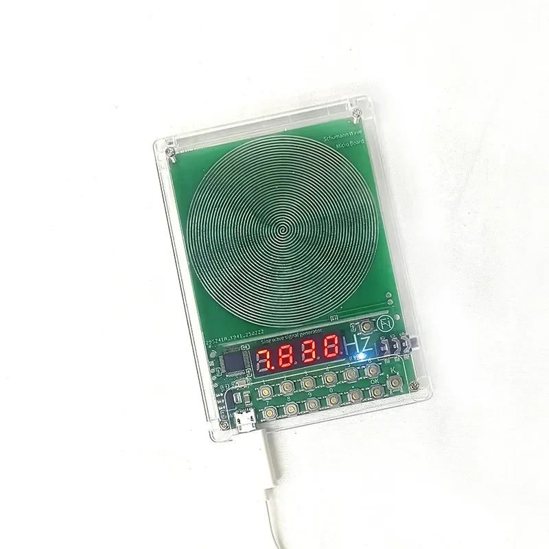 for Schumann Wave Generator 0.1-9999Hz 9 Frequency Adjustable Mini Portable Earth Brainwave Resonance Device
