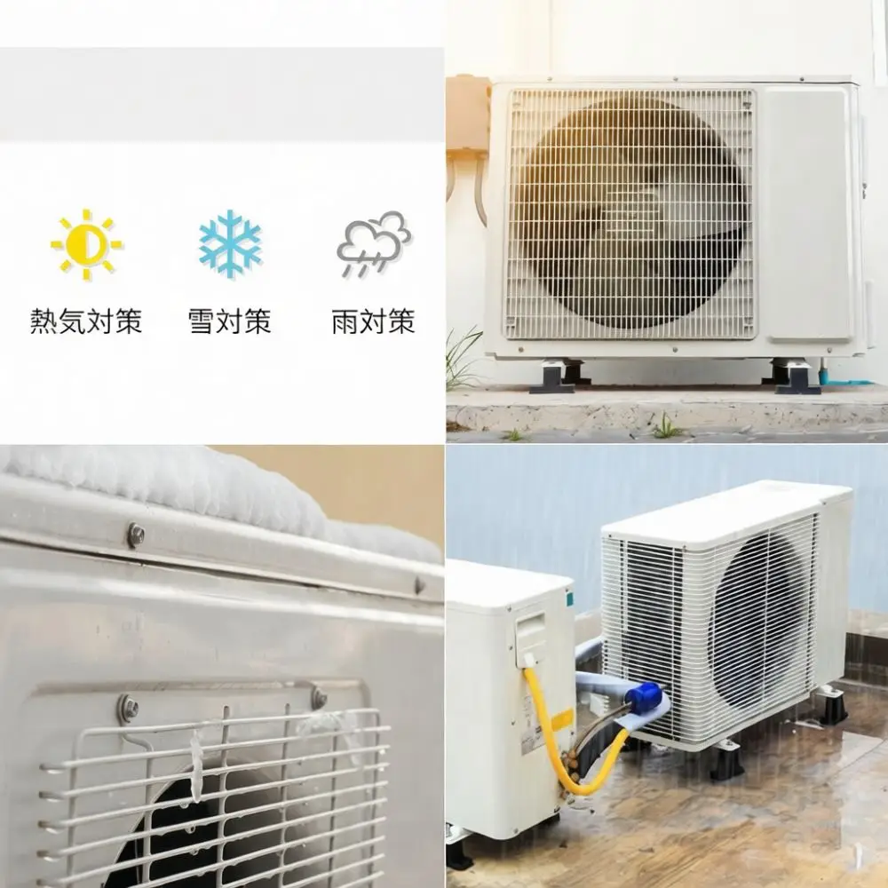 Universal Air Conditioner Outer Unit Protective Cover Anti UV Thermal Insulation Dustproof Weatherproof Shielding Guard