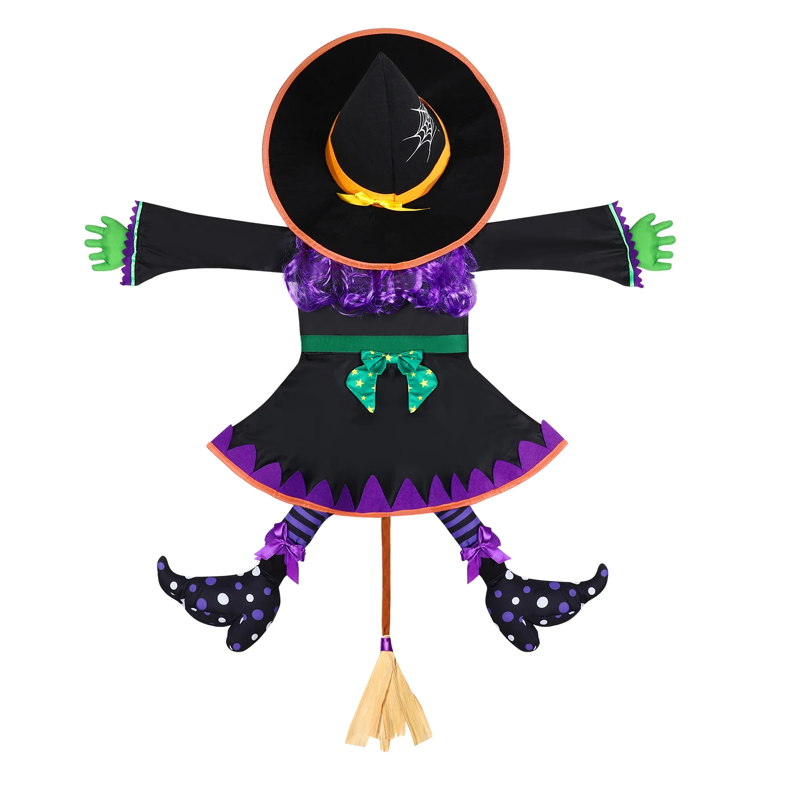 

Tree-hugging Witch Hanging Decoration Halloween Decorations Spider Window Ornament