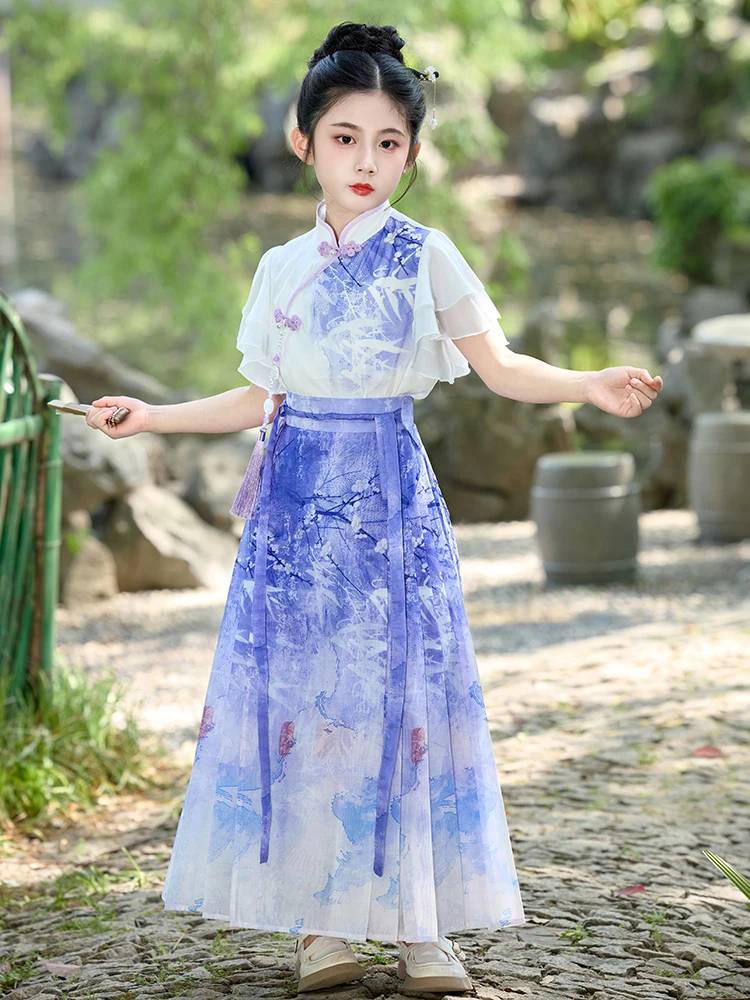 nouvelle-robe-tunique-fine-d'Ete-style-hanfu-pour-filles-2026-tenue-traditionnelle-chinoise-pour-enfants-mode-ancienne-costume-tang-pour-petites-filles