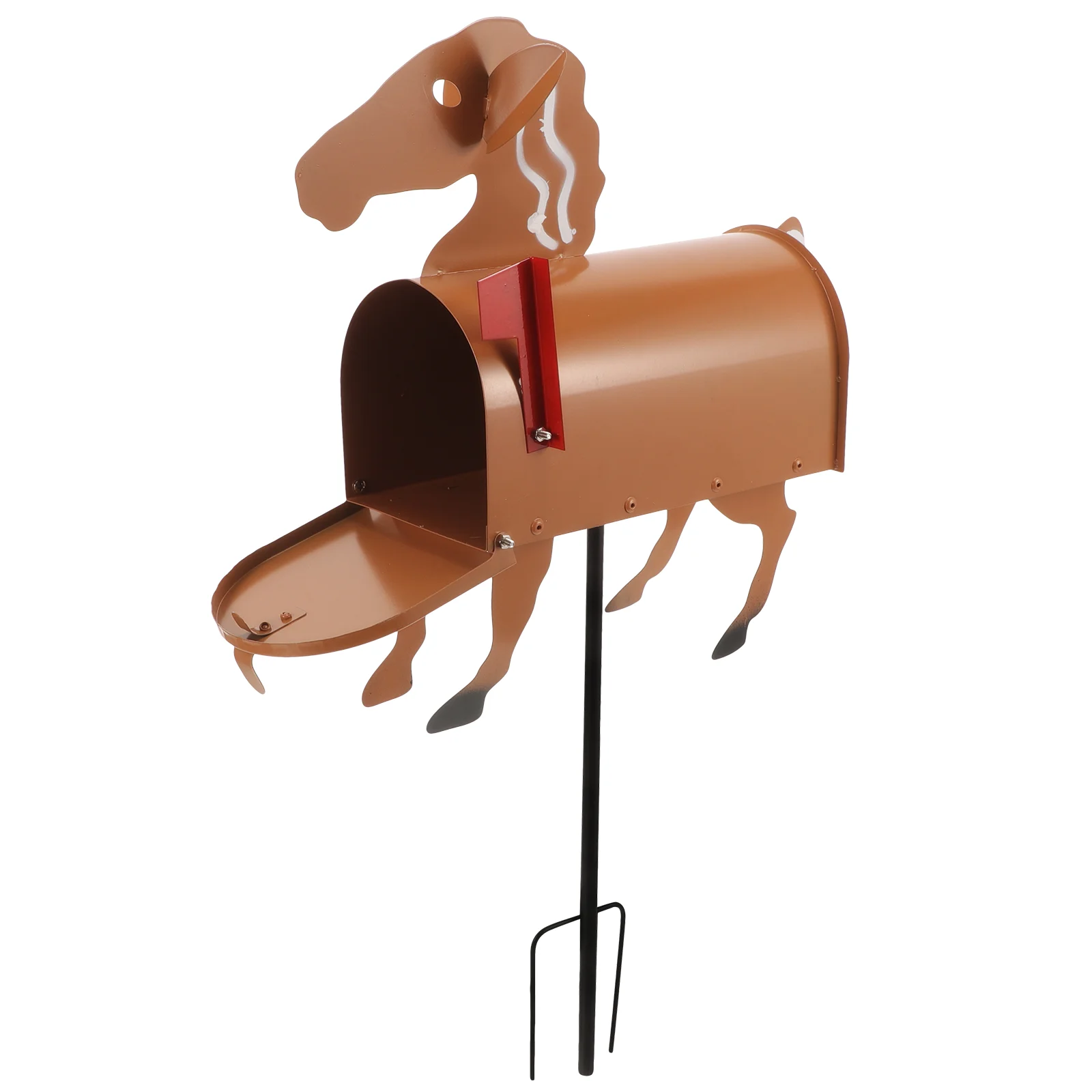 Horse Modeling Mailbox Iron Mailbox Horse Shaped Iron Post Box Outside Adorable Letter Box horse mailbox