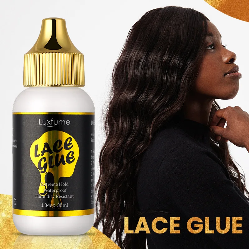 

Front Lace Wig Glue Waterproof Extra Strong Hair Glue Adhesives Strong Bond Hold Lace Wig Hair System Glue 38ml hair glue