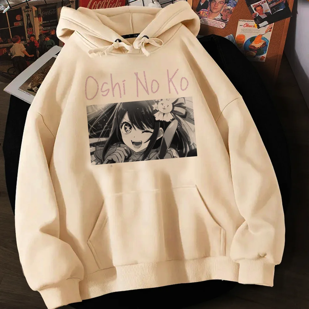 Hoodies japoneses Oshi No Ko para mulheres, top de manga comprida, camisa com capuz gótico, roupas 90s