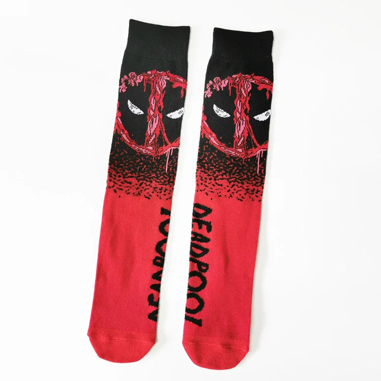 Film Superhero Deadpool calzini in cotone Cosplay calzini medi di alta qualitĂ per calzini sportivi da uomo e da donna