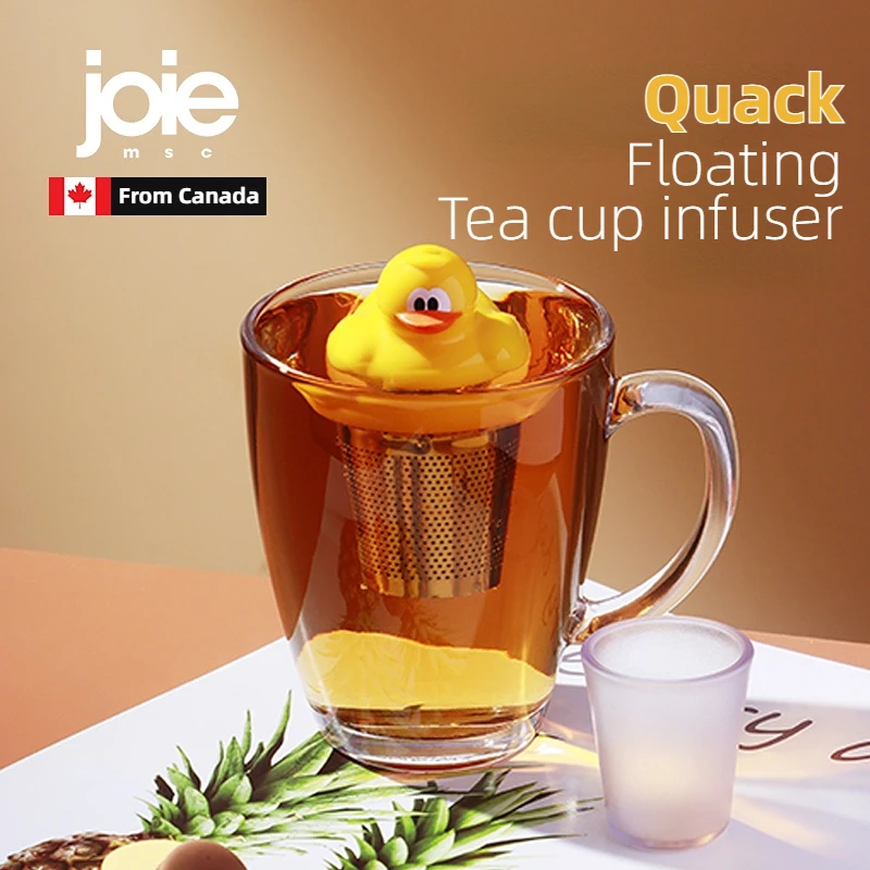 joie quack Floating Tea Cup Infuser Tea Strainer Creative Tea Infuser Tea Leaf Filter Cute Duck Floating Tea Filter Tea Maker