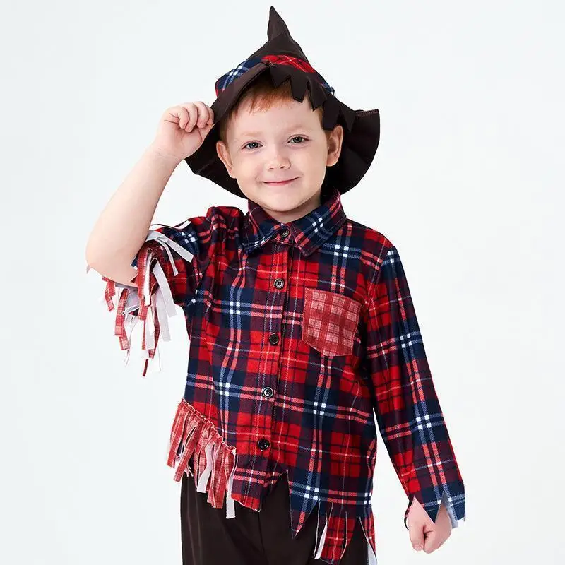 

Детский костюм на Хэллоуин, укороченная одежда для мальчиков и девочек, наряд Plang, качественная детская одежда, Fro для мальчиков