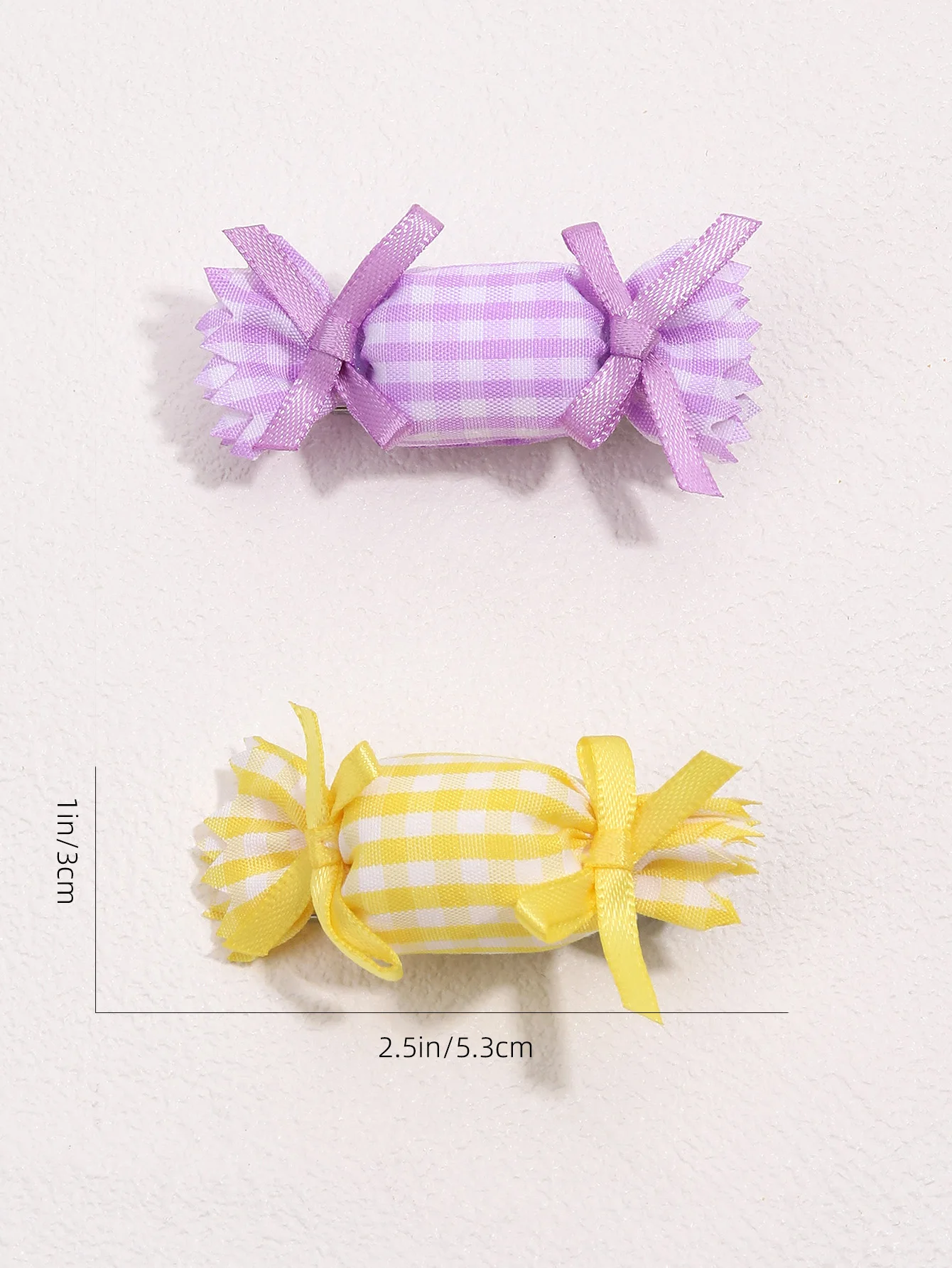 4pcs/set Candy Hair Clips Solid Ribbon Bowknots Hairpin For Girls Children Handmade Hairgrip Kids Cute Headwear Hair Accessories