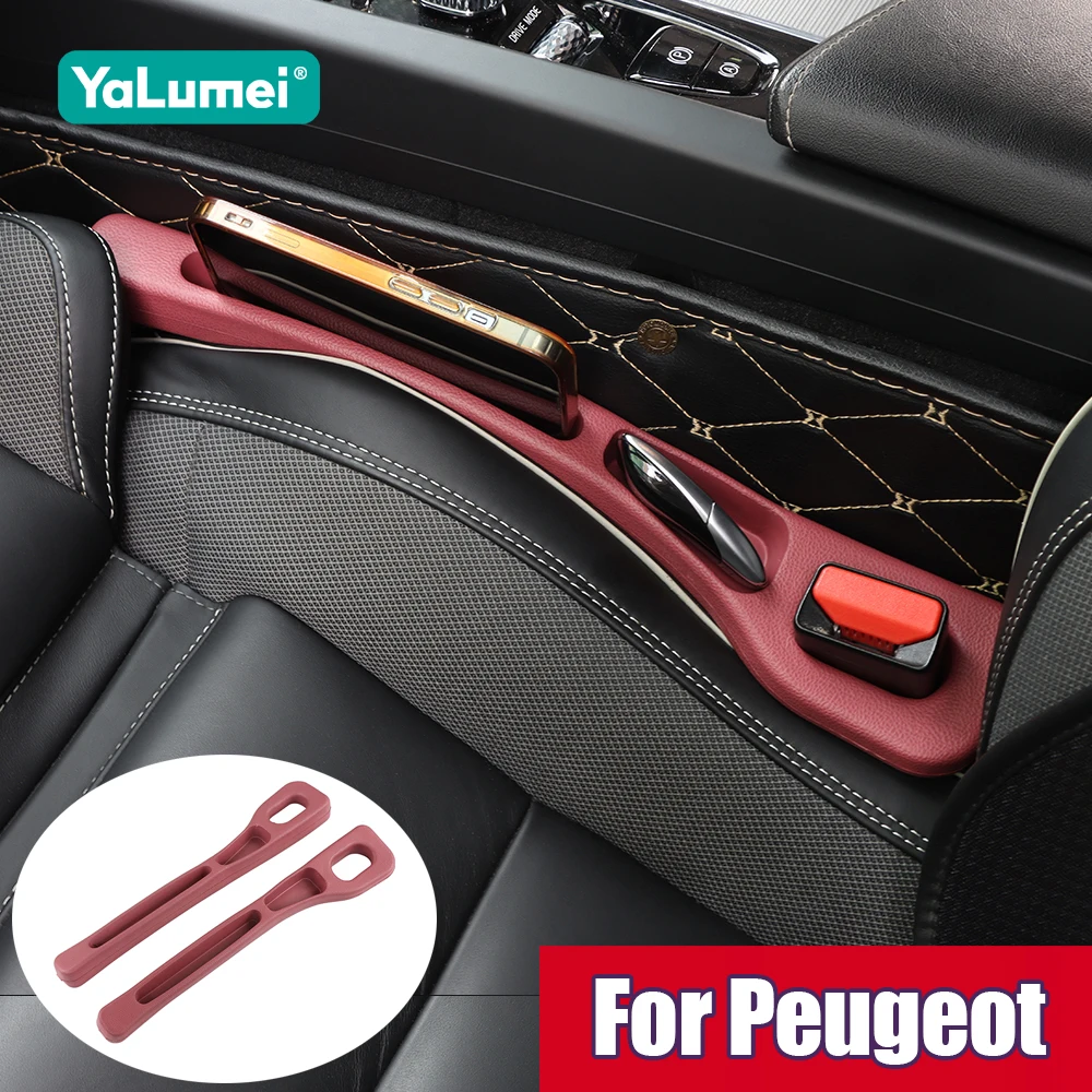 For Peugeot 3008 5008 206 207 208 301 306 307 308 T9 408 508 607 4008 406 407 2008 SW CC GT Car Seat Gap Filler Accessories