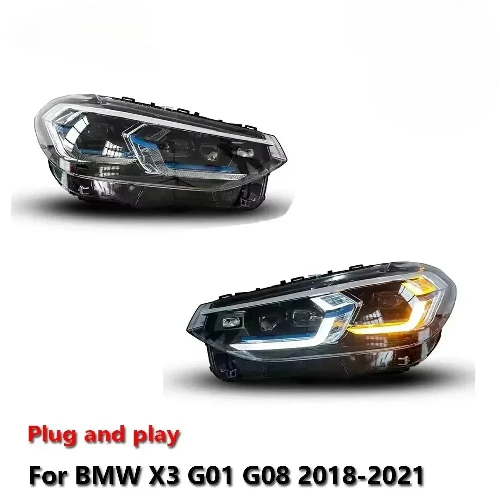 

Car Accessories Lamps Headlight Led For BMW X3 G01 G08 2018-2021 Laser Auto DRL Fog Trailer Lamps Turning Signal Voiture Plu