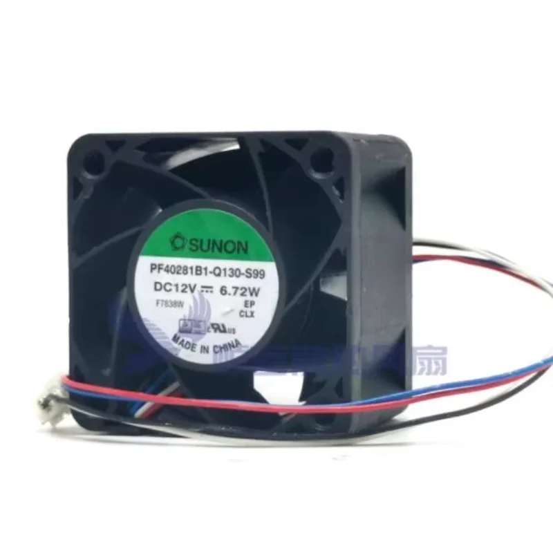 

Ltsf For SUNON PF40281B1-Q130-S99 DC 12V 6.72W 40x40x28mm 4-Wire Server Cooling Fan 4cm