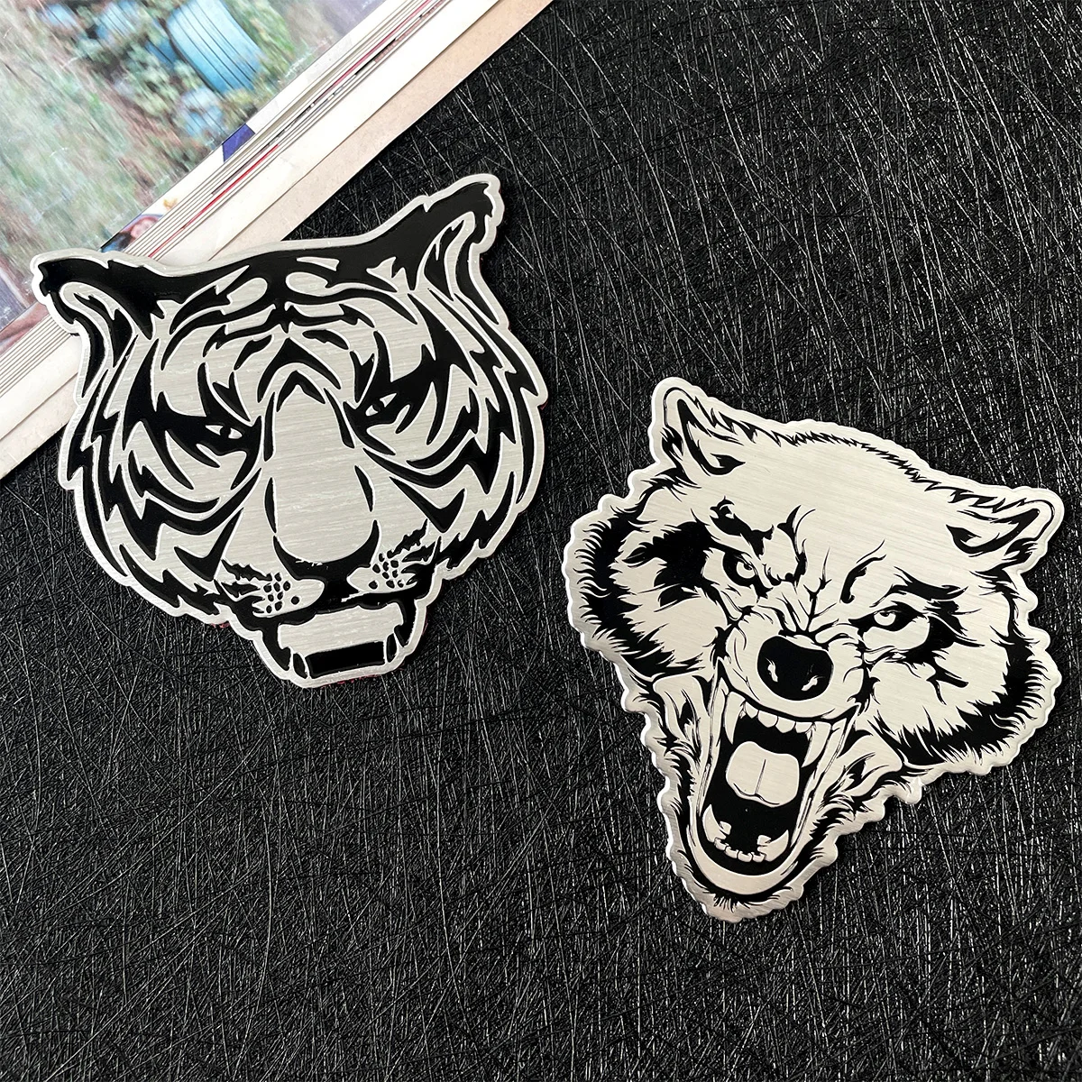 Car Decoration Motorcycle Stickers - 3D Lion/ Eagle/tiger/wolf Badges - Scratch-resistant and Wear-resistant Decal Accessories