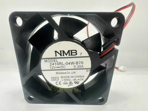 

Free shipping original 2410RL-04W-B70 12V 0.35A 6025 6cm high air volume fan
