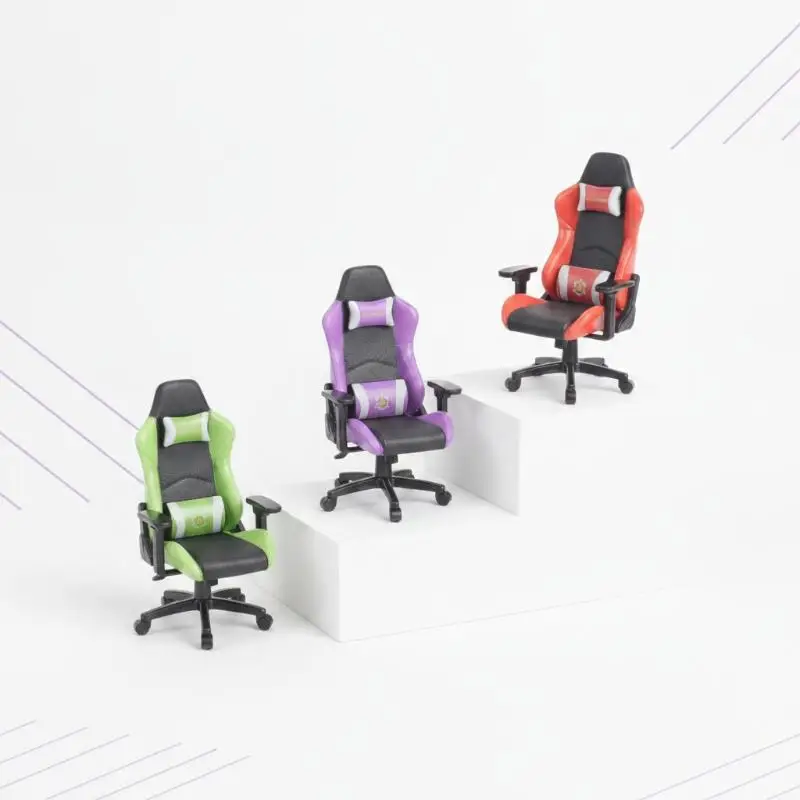 Mini Gaming Chair Model Rotatable Dollhouse Armchair Tiny Mini Furniture for Bedroom Shelf Decor Diorama Accessory