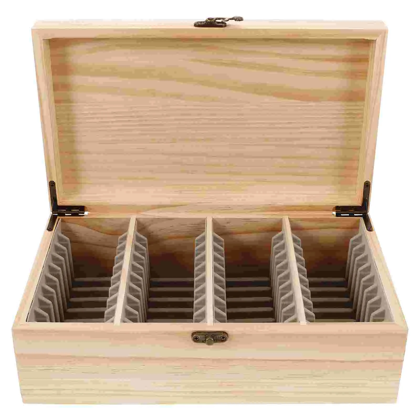 Wood Coin Holder Coin Protection Box Reusable Coin Storage Box Coin Box Protection Coin Holder Coin Collection Box Coin Case Por