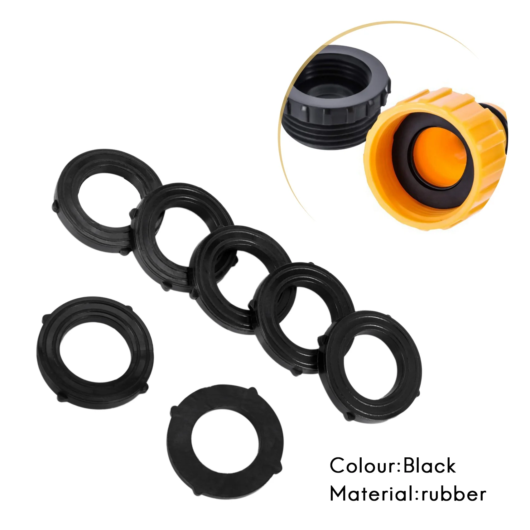 A08R-Garden Hose Washers Rubber Washers Seals,Self Locking Tabs Keep Washer Firmly Set Inside Fittings For Garden Hose And Water