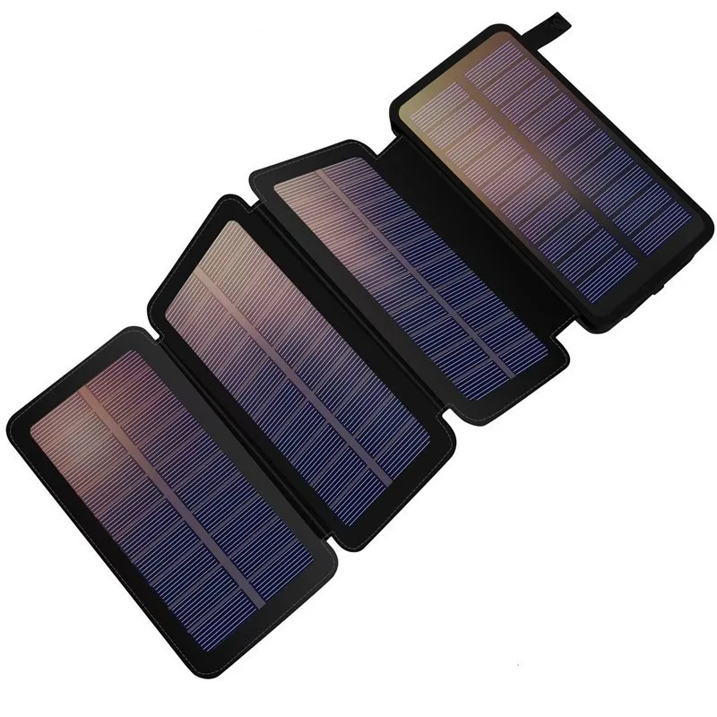 20000mAh Foldable Solar Portable Power Bank Large Capacity Outdoor Mobile Power Charger