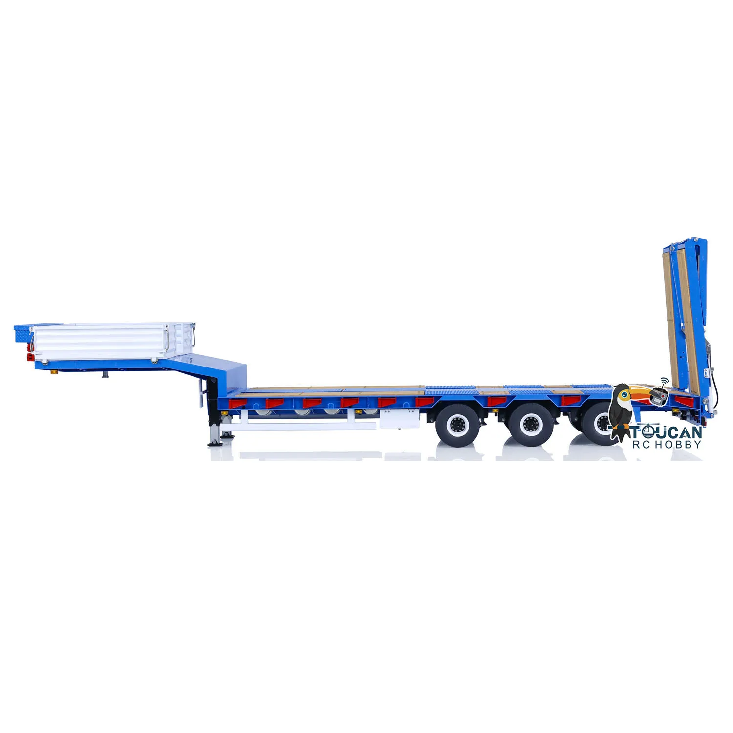 

1/14 LESU RC Metal Hydraulic Trailer Electronic Lifting Tailboard for Tractor Truck Car DIY Painted Finished Model Toy TH23023
